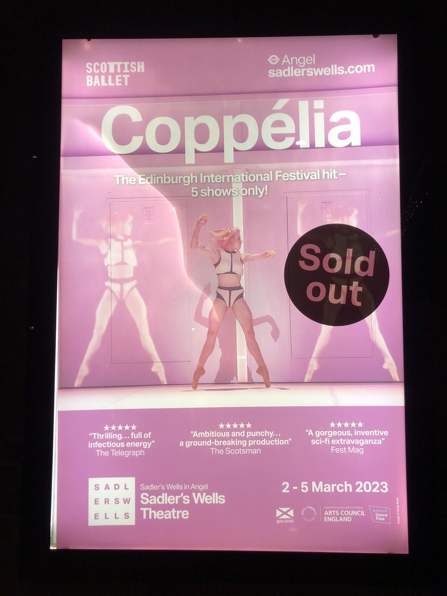 BailePlus's tweet photo. Finally… the modern rework of ‘Coppélia’ by @scottishballet has arrived in London! It was worth waiting for 🥰
@Sadlers_Wells 
#coppeliaballet 
#ballet https://t.co/IEcz1kpOho
