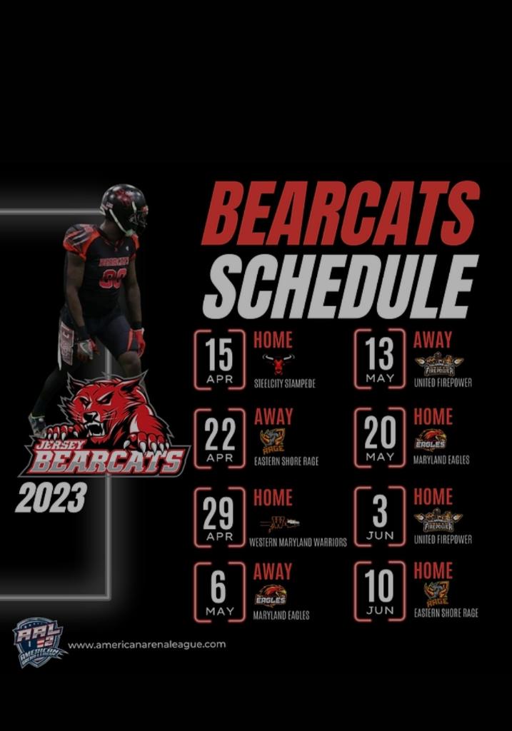 Who's ready for the new season?! The Jersey Bearcats are back baby! AAL 2 Season starts April 2023. First home game is April 15th! #JerseyBearcats #AAL2 #brickbybrick