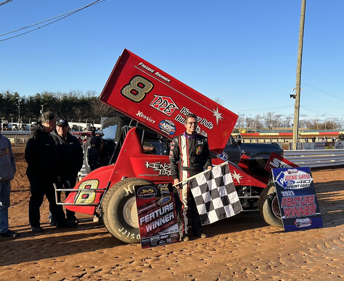 lincolnspeedway's tweet photo. Freddie Rahmer wins and is the hard charger driving from 15th to victory lane! https://t.co/QwH4KXghsB