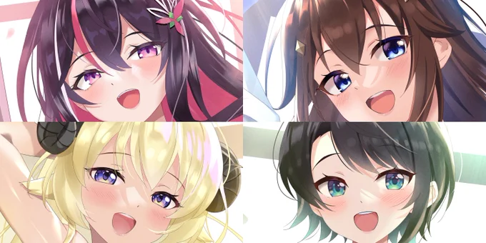 ホロもーにんぐ!シリーズ完成しました!全体はツリーにて#AZKiART#soraArt 