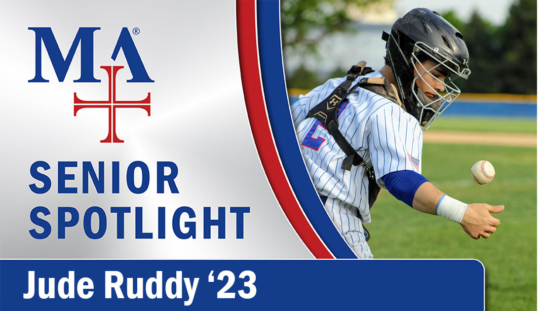 marmionacademy's tweet photo. 🎓CLASS OF 2023 SENIOR SPOTLIGHT - JUDE RUDDY 🎓
Jude played baseball and basketball while at Marmion. He also was a member of the French Club. Jude will be attending Judson University in the fall and play baseball. #CLASSOF2023 #PROUDOFYOU #WeAreMA #marmionadvantage https://t.co/xTCp3RLaKA