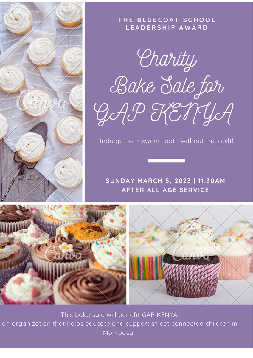 Bake sale tomorrow at St Paul’s Church Stalybridge after the family service at 10.30am. All welcome. Please support our year 7’s in their Leadership Award. All proceeds go to the charity #gapkenya #proudtobeblue #thebluecoatschool