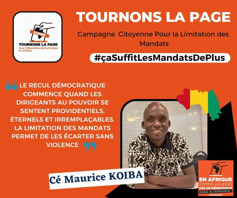 Le recul démocratique commence quand les dirigeants au pouvoir se sentent providentiels, éternels,et irremplaçables.
La limitation permet de les écarter sans violence.
#ÇaSuffitlesmandatsdeplus
#TLPGuinee @TournonsLaPage @TLPBurundi @tlpcotedivoire @tlpniger