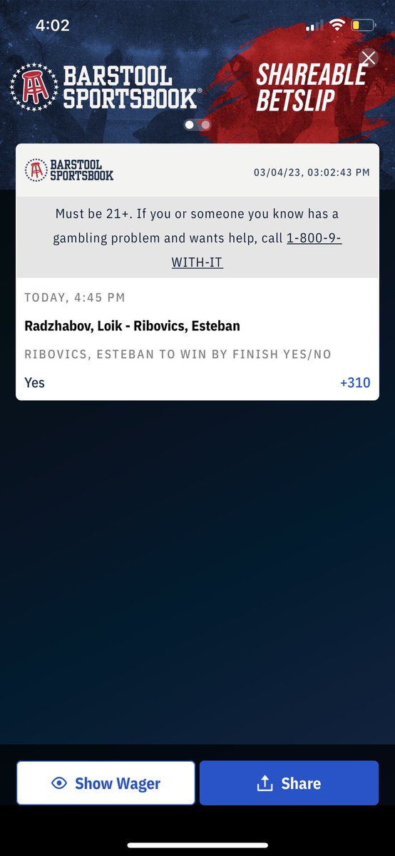 PauleyPickEm's tweet photo. ‼️Pauley’s #UFC285 Bet Card‼️

🚨Best Bet🚨2 Leg PARLAY  Shavkat Rakhmonov to win by finish / Bo Nickal to win by finish (-120) 

Ribovics, Esteban to win by FINISH (+310)

3 Leg PARLAY - Jon Jones ML / Valentina Shevchenko ML / Ian Garry ML (-107) https://t.co/EA4fKSanLn