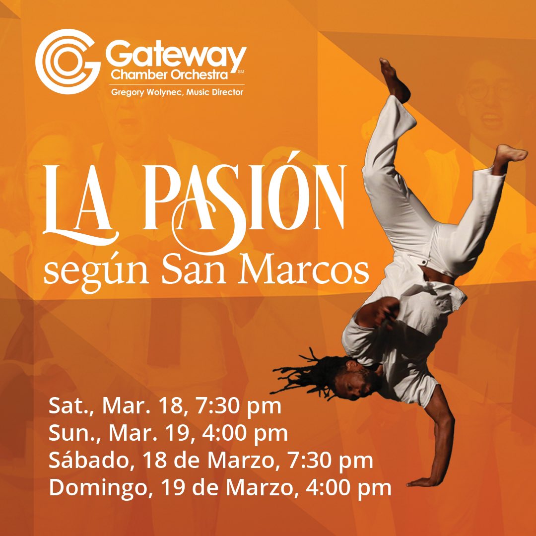 Don't wait! Get your tickets to La Pasión now! bit.ly/LaPasion2023

GCO presents this multi-cultural work with diverse influences: salsa, flamenco, Gregorian chant, Capoeira, African drumming, &amp; numerous folk traditions that demonstrates the art of storytelling at its best.