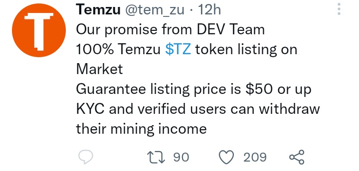 CryptoSaghar's tweet photo. Let's grab this opportunity together
Join @tem_zu $TZ and get rewards
1 $TZ = Minimum $50 
https://t.co/YaHEjPWz3f
#Temzu #OmegaNetwork
#PiNetwork https://t.co/HhnRHZWL1X