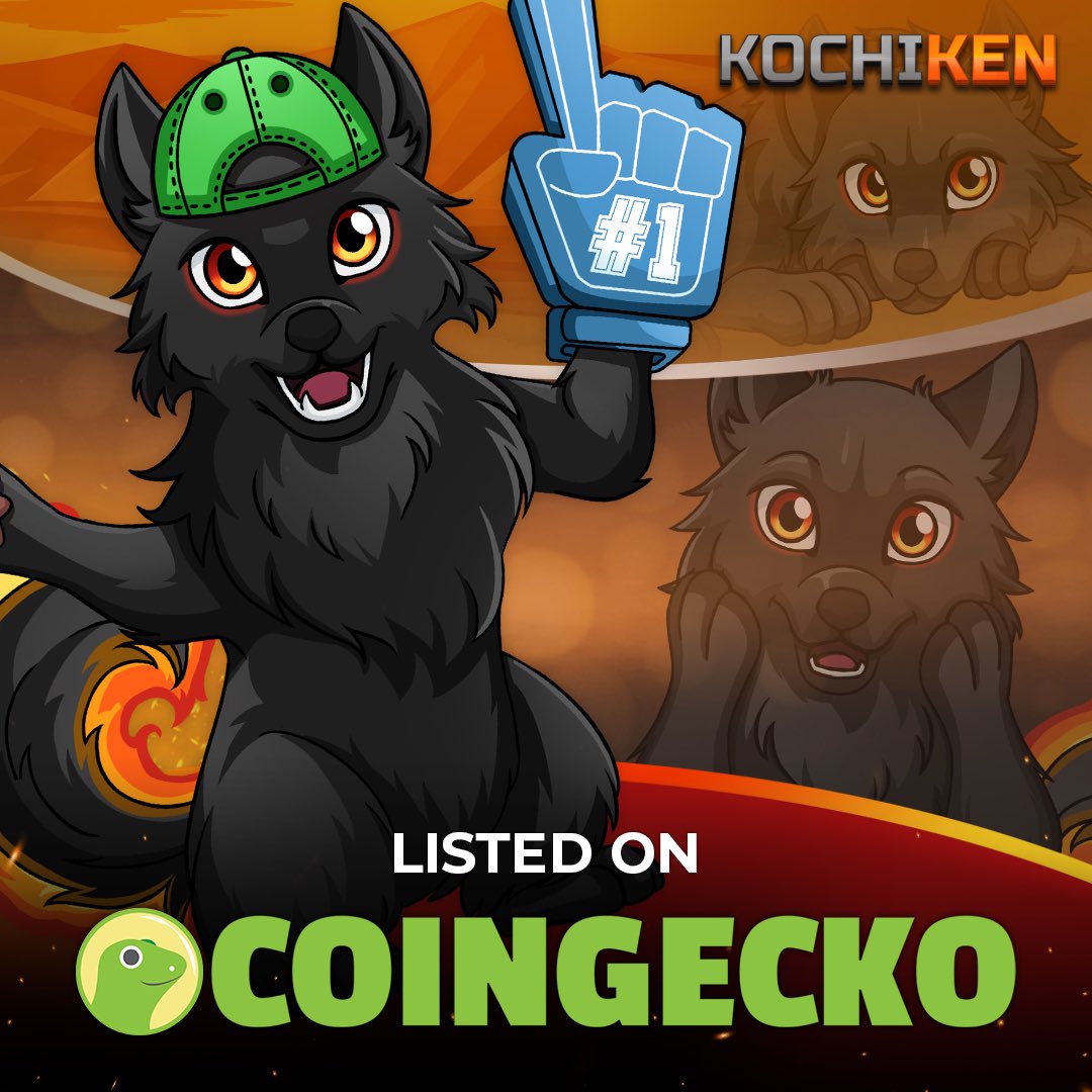 Kochi Pack is officially listed on CG🦎

We were also listed #1 hotttest new crypto on there for some time😎

Other than that, we have also applied for CoinMarketCap☑️ 

Let’s get the basics out of the way! 

Stay tuned for more announcements pack🔥

coingecko.com/en/coins/kochi…