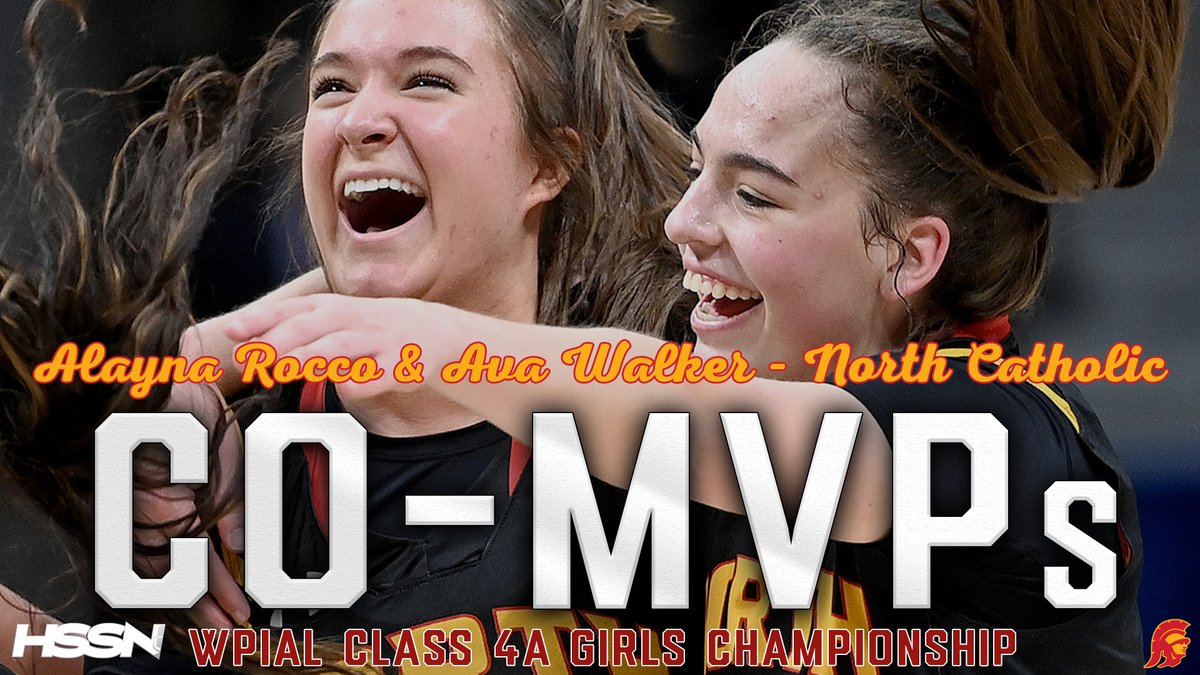 TribLive HSSN (@triblivehssn) on Twitter photo Alayna Rocco (<a href="/AlaynaRocco/">Alayna Rocco</a>) and Ava Walker (<a href="/avawalker21/">Ava Walker</a>) earn Co-MVP honors for the 4A Girls Championship for <a href="/NCHSGirlsBB/">North Catholic Girls Basketball</a>!
Rocco: Game-high 16 points, 6 rebounds
Walker: 13 points, game-high 7 rebounds
#HSSN Alayna Rocco (<a href="/AlaynaRocco/">Alayna Rocco</a>) and Ava Walker (<a href="/avawalker21/">Ava Walker</a>) earn Co-MVP honors for the 4A Girls Championship for <a href="/NCHSGirlsBB/">North Catholic Girls Basketball</a>!
Rocco: Game-high 16 points, 6 rebounds
Walker: 13 points, game-high 7 rebounds
#HSSN