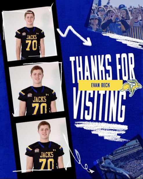 Fun Junior day yesterday at <a href="/GoJacksFB/">SDSU Football</a>. Thanks to <a href="/PeteMenage/">Pete Menage</a> for inviting me down.