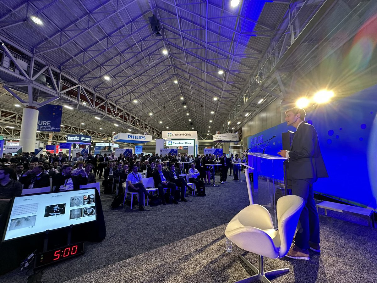 Real world AI in cardiology is filled with implementation challenges. We had standing room only (&gt;200 ppl!) for our #FutureHub #ACC2023 session. Interest in AI and the quality of the tech for cardiology has grown so much in last few yrs.