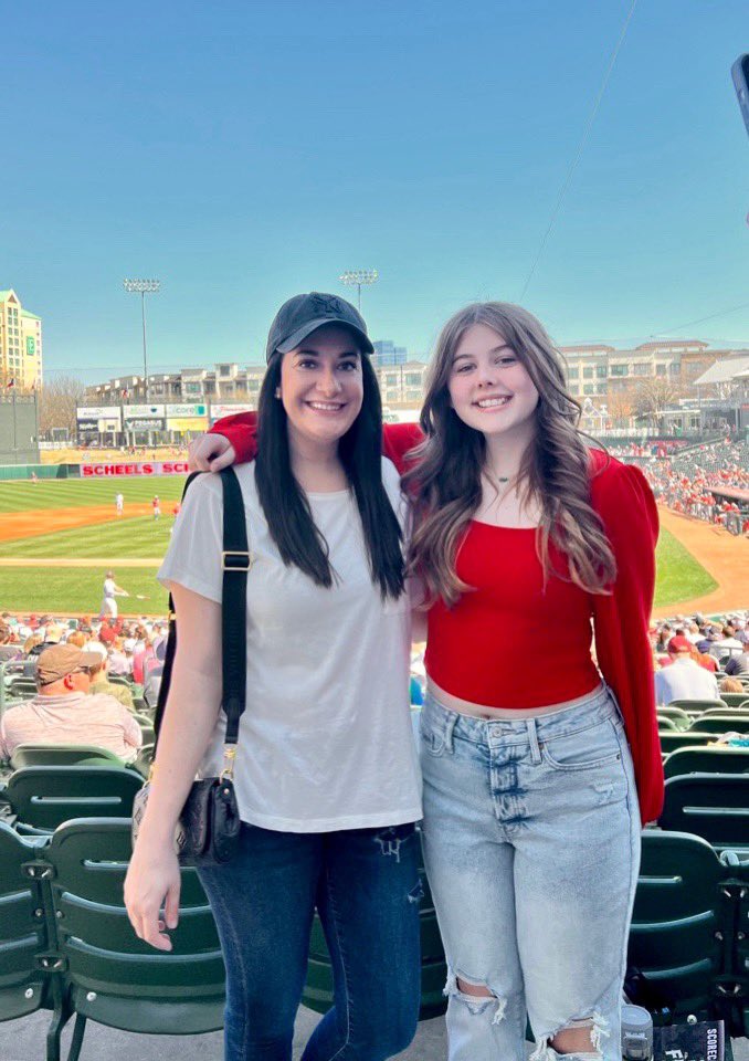 It’s a great day for baseball and an even better day to watch this girl sing the national anthem before the game started! 💙🎤 She’s pretty awesome!!