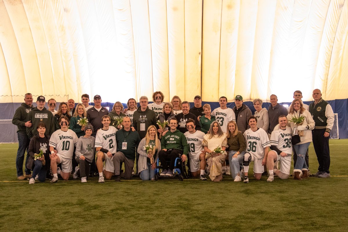 CSUVikingsLax's tweet photo. Home Opener and Senior Day Win for your Vikings!

Thankful for all the hard work put in by these 10 seniors during their time with us!

🔗 - https://t.co/hlreyLwHg6

#GoVikes https://t.co/TUGVDpuC4h