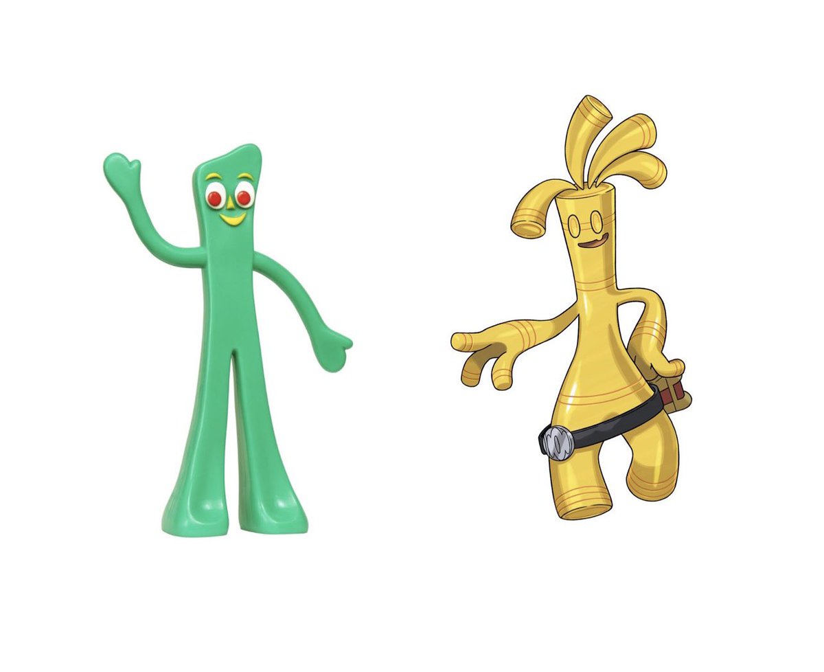 creativefunks's tweet image. Is it just me? #gholdengo #gumby #pokemongo running out of ideas lmao