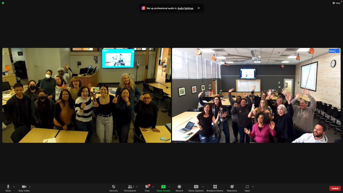 AprilBuege's tweet photo. Wrapped up #MERIT22 today! So #bittersweet 🥹🥰 

Huge shout out to @CateTolnai for leading the #hybrid #hyflex SoCal cohort and being an amazing human being!! 🗣💕 https://t.co/Rg5aIlDMlo