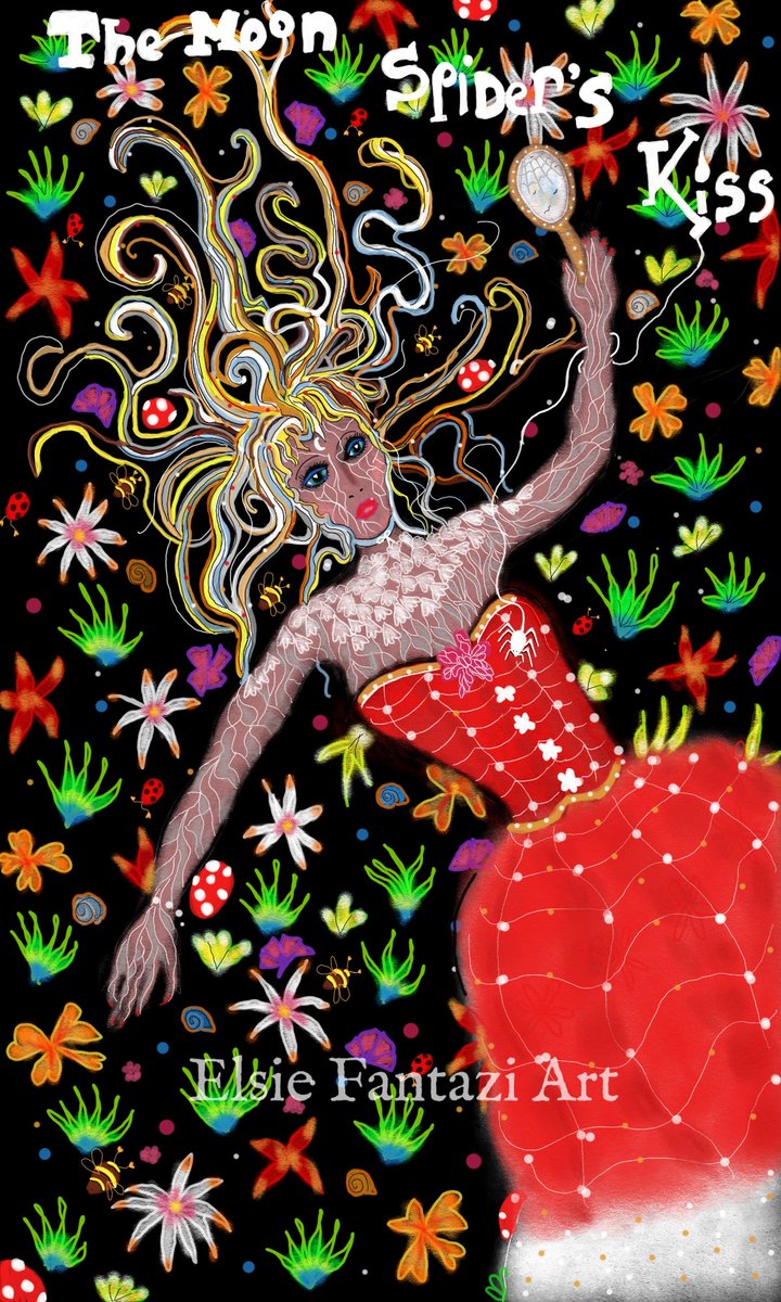 ElsieFantazi's tweet photo. An old one.... The Moon Sider's Kiss
#spider #spidersweb #moonspider #art #artistsontwitter #femmefatale #digitalart #digitalpainting #arachnid https://t.co/mX2SPbaZFr