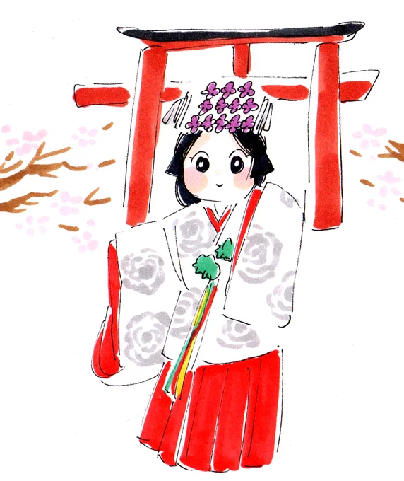 【千代姫】#巫女の日 