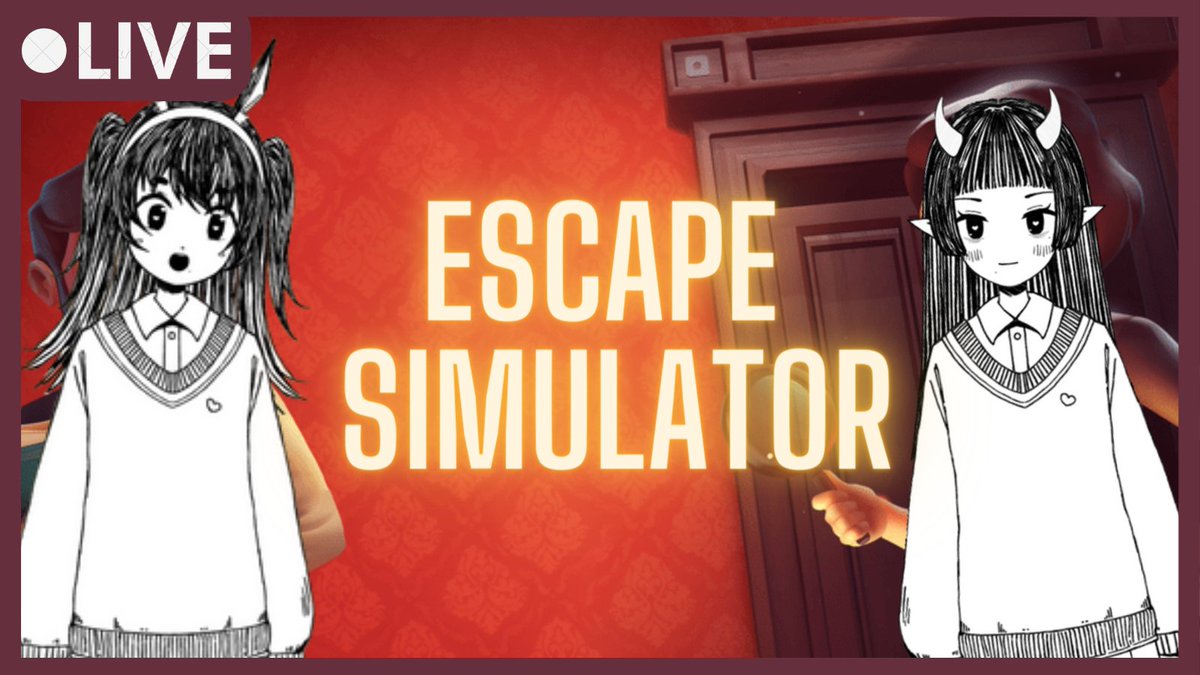 ViolaVespertine's tweet photo. Good afternooon~
Streaming Escape Simulator with @LaniBunVT tonight!
😈𝔏𝔦𝔳𝔢: 8pm EST
🥀𝔗𝔴𝔦𝔱𝔠𝔥: https://t.co/QSniM80R23
#ENVtuber #Vtubers #Vtuberuprising #VCarePackage #pinestudio #escapesimulator https://t.co/tAiEIaHbCb