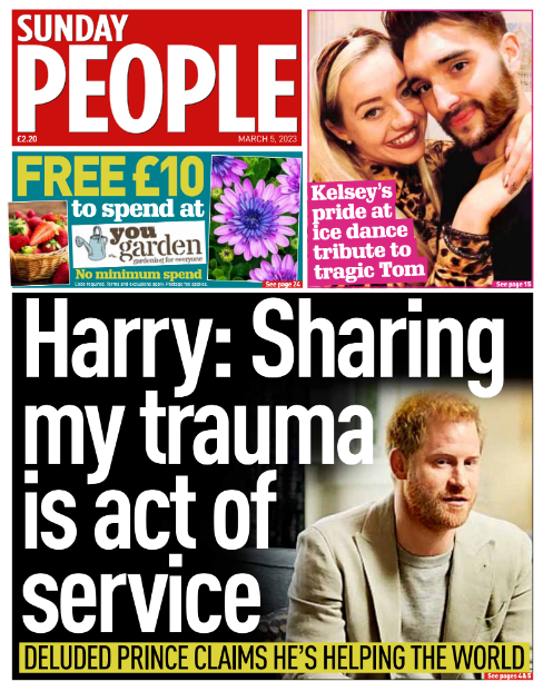 thesundaypeople's tweet photo. Sunday People front page: Deluded prince claims he's helping the world

#TomorrowsPapersToday

https://t.co/PKSqYGtQHz https://t.co/YCjmkYyCaC