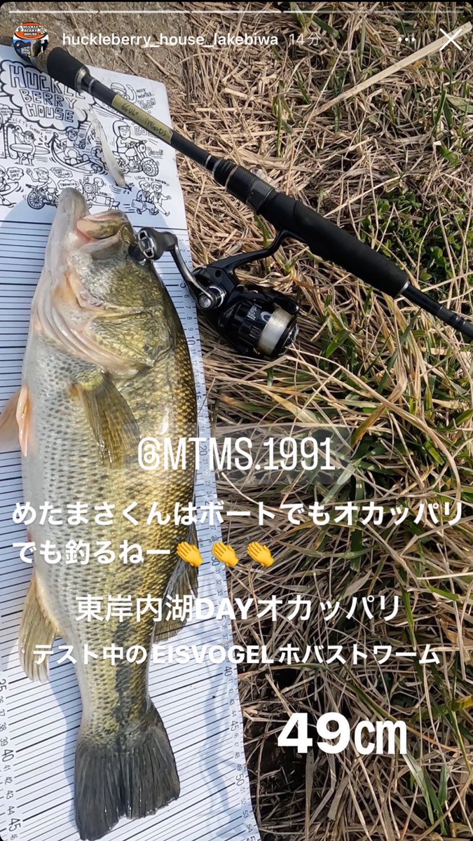 huckle_biwako's tweet photo. ハックルフィールドスタッフ釣果情報
⁦@huckle_biwako⁩ 
#ハックルフィールドスタッフは今日もどこかで https://t.co/dsCnlZ2JsY