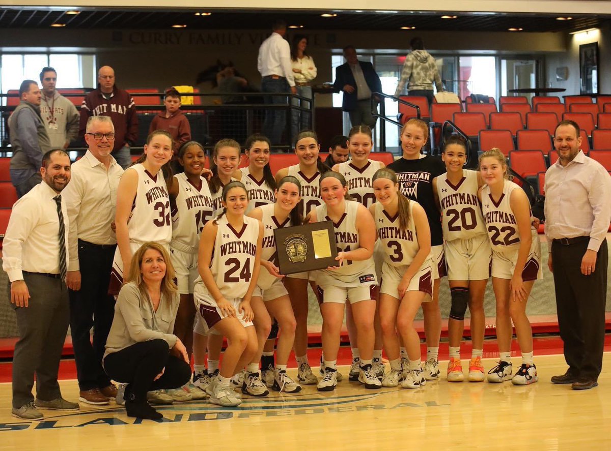 Congratulations to <a href="/wwhsgvbb/">Whitman Girls Basketball</a> for winning the overall <a href="/SectXISuffolk/">SectionXI</a> title by beating Shoreham 50-42 today! <a href="/IrisHoffman20/">Iris Hoffman</a> led the way with 14 points, 5 assists and 5 boards! <a href="/kaseywagner04/">Kasey Wagner</a> had 11 points, 5 assists and 5 steals! Kathleen O’Mara had 10 points and 10 rebounds!🐾🏀🏆