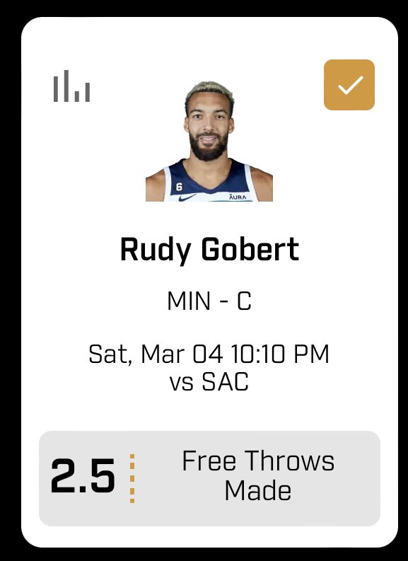 CashPropsLLC's tweet photo. One of my favorite props today for this small NBA slate. Gobert rebounding lines has been very low lately and I’m going to take full advantage especially in this fast paced matchup against the kings. Writeup continued down below ⬇️ https://t.co/lDBOU8cyN7