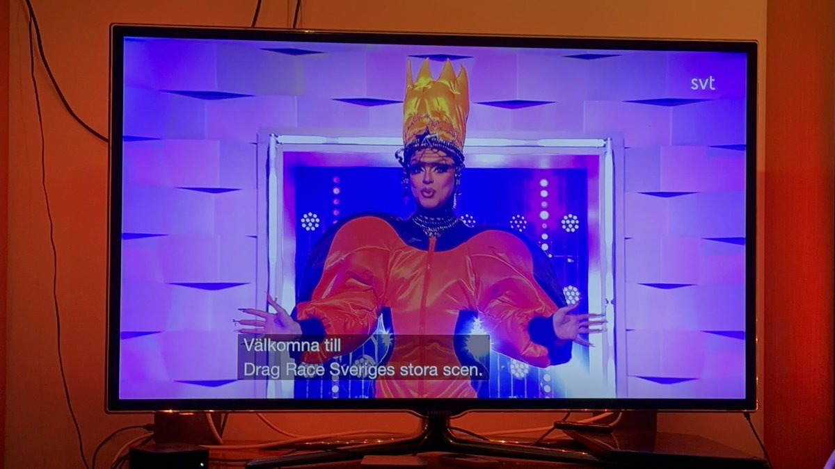 Semlan85's tweet photo. #DragRaceSweden has started 
-season 1 ♥️ #RuPaul #DragRaceSverige #DragRace https://t.co/uNzLAxEYiy