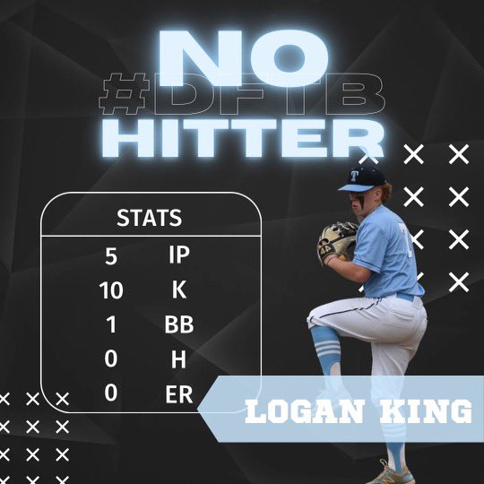 NO HITTER!!! Logan King (<a href="/Logan4_05/">Logan King</a>) twirls a gem to down Alief Hastings 8-0! #DFTB