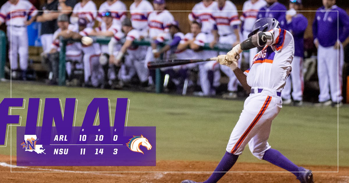 NSUDemonsBSB's tweet photo. What a game, as @dauntestuart crushes three home runs, part of a 5-for-5 day. As a team, the Demons hit six homers as we even up the series! #ForkEm https://t.co/5qm3TPDj9Q