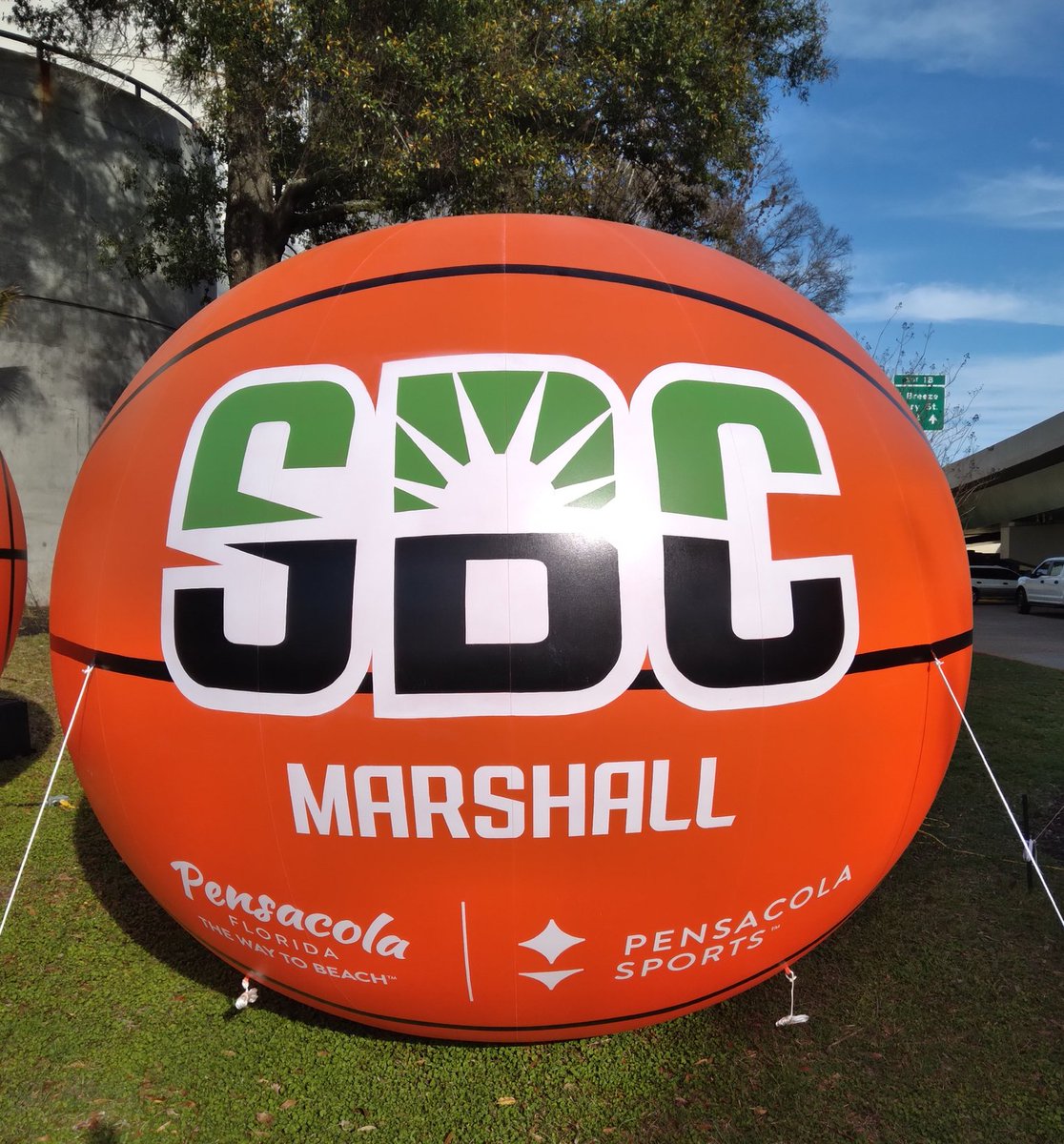 moondance24_7's tweet photo. At the Pensacola Bay Center for a some @SunBelt Basketball tourney!  #WeAreMarshall #goherd #BeatTXstate @Herd_MBB https://t.co/yjQrlgFVkS