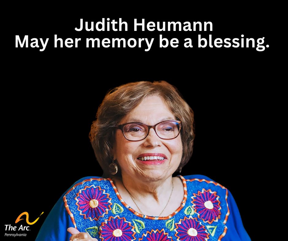 Today, Judy Heumann, passed away. *No words* can begin to describe the influence she has had on tangible, positive changes in the world for people with disabilities. Our hearts go out to her family. Her memory will forever be a blessing. #JudyHeumann