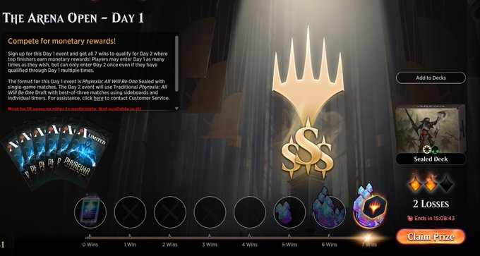 team_metamorph's tweet photo. @Advent_MTG qualified for the Day 2 Arena Open squadding up w/ @SpanierCameron!

Deck felt very mid, but the abundance of 2 drops just made some games really fast for our opponents to keep up with. GG's everyone! :D https://t.co/3h6oKKQGzs