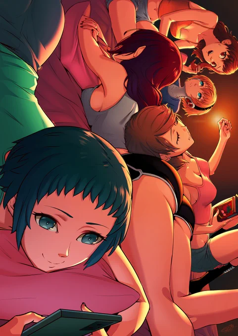 P3 ladies chillin' #Persona3 