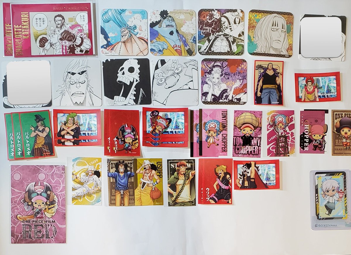 accessxxxxx's tweet photo. 【交換 譲渡】ONE PIECE ワンピース 呪術廻戦 ポストカード クリアカード ヒロアカ

求→同異種サンジ ロー ONE PIECEカード 固定ツイ＞異種ゾロ シャンクス 定価+送料

譲  ロー ゾロ 五条 伏黒 エースなど

池袋手渡し 郵送にて

ONE PIECEカード相場考慮します
不明でしたらご質問下さい

つづく https://t.co/hRTie6neGu