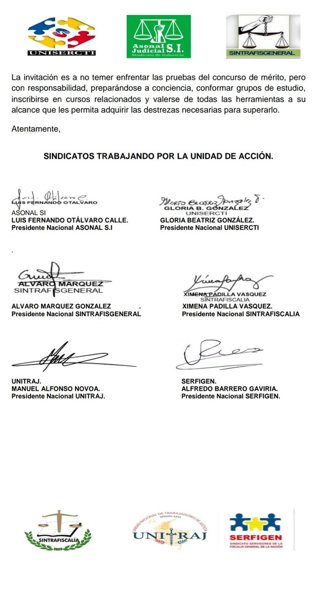 confispcol's tweet photo. #CentenarioCGR2023 corporaciones sindicales @FiscaliaCol no entienden que recursos públicos son de ciudadanía y no pueden dilapidar $460 mil millones @CGR_Colombia en concursos por negarse #UsarListaElegiblesFGN @petrogustavo quiere justicia objetiva? apueste al mérito! @lafm https://t.co/vfUQKiB8F0