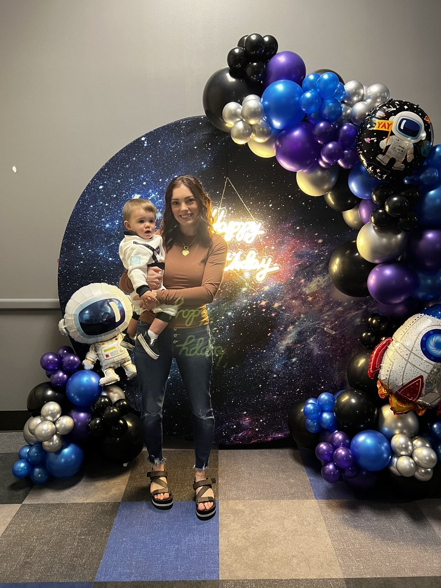 ABlanchette25's tweet photo. Jensens first trip around the sun was a success today 🚀 https://t.co/G8d0dcopTo