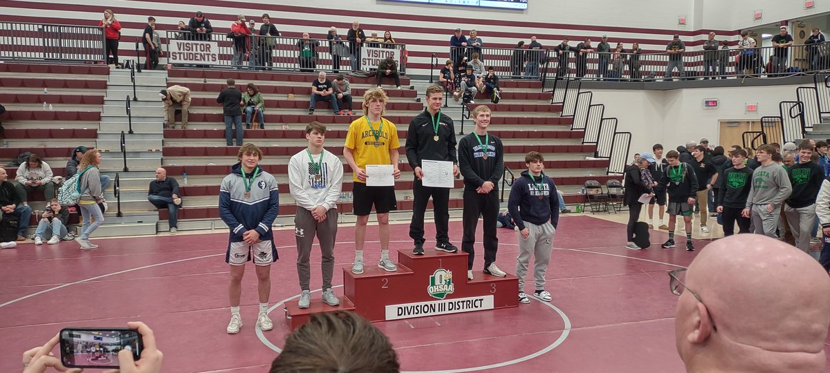MLawScience's tweet photo. Congrats Brock on qualifying for state by placing 4th. 

Lance wrestled great the first day, but had his 2nd day cut short due to injury finishing 6th. https://t.co/gitAPngyTX