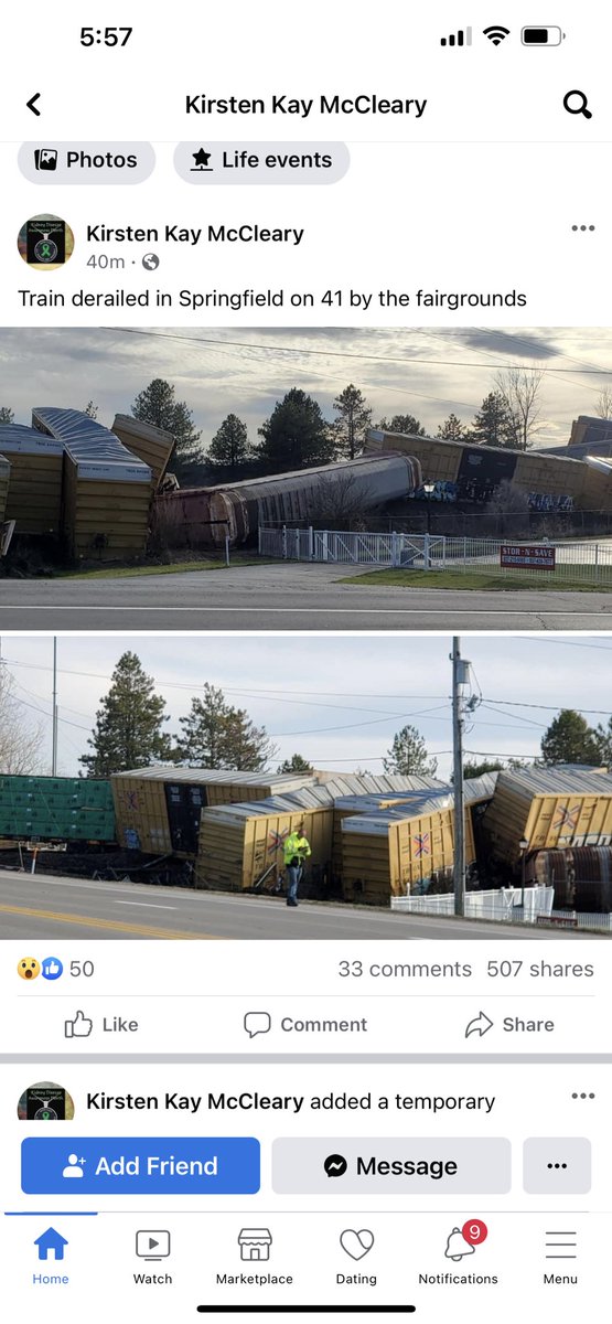 Another #TrainDerailment  in #SpringfieldOhio @MikeDeWine