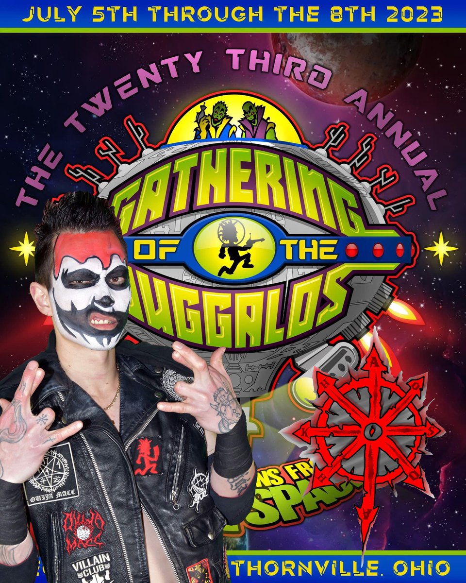 XJKhaos's tweet image. Put me up for main stage! 😂 nah but put me on for JCW! Tell ‘em you know you wanna see the Juggalo representa in the squared circle for bloodymania @icp 
Maybe even XJ Khaos Vs @vampiro_vampiro for the JCW Title? #juggalo #juggalette #gathering #jcw #juggalowrestler #whoopwhoop