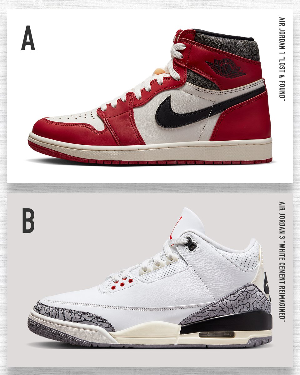 SneakerNews's tweet image. Which is the better "Reimagined" pair?