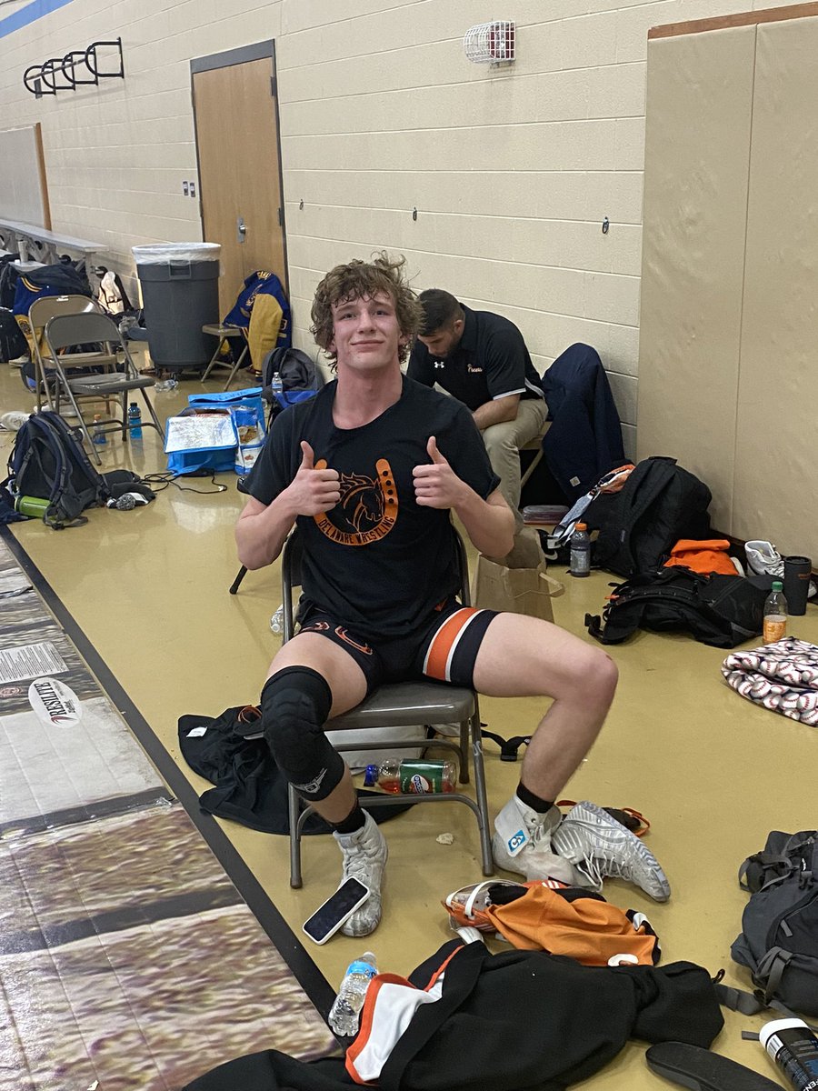 DwareWrestle740's tweet photo. Halliday wins 3-0 to finish 3rd! Onto OSU next weekend! https://t.co/U6vVxpim3N