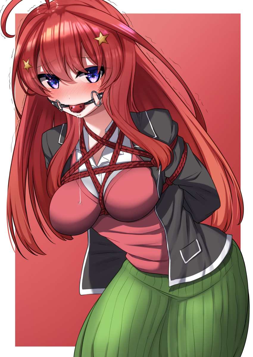 Caleb HernandezさんがTwitterに投稿した中野五月(五等分の花嫁)のイラスト。