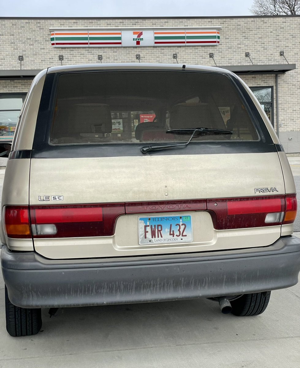 Supercharged, baby! #Toyota #Previa #Supercharged #Minivan #CarSpotter #MidEngine