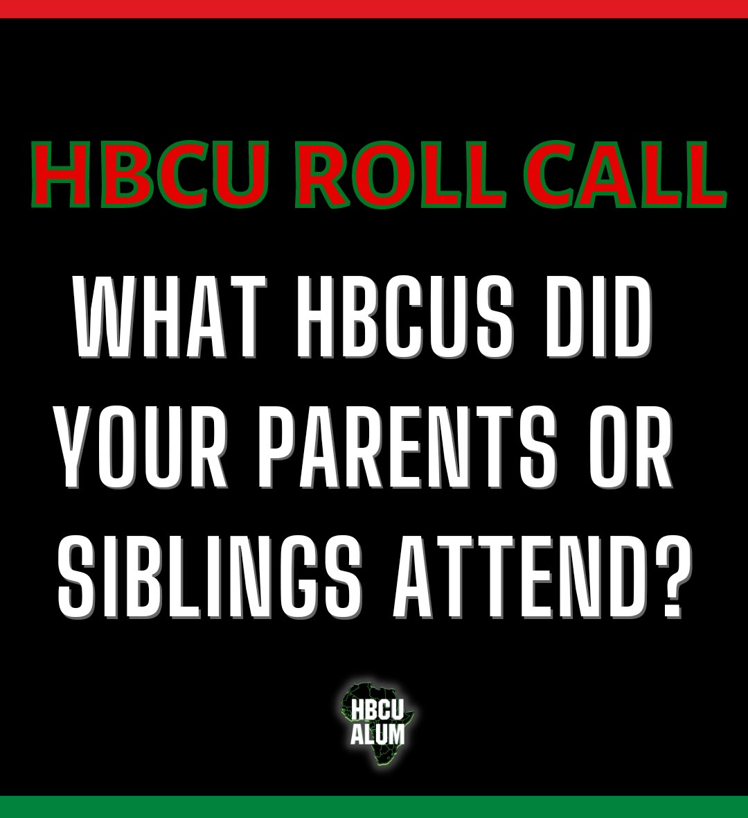 We tend to always represent for our own schools, but what HBCUs did your family attend!? Show them some love! 👇🏾 #HBCUs