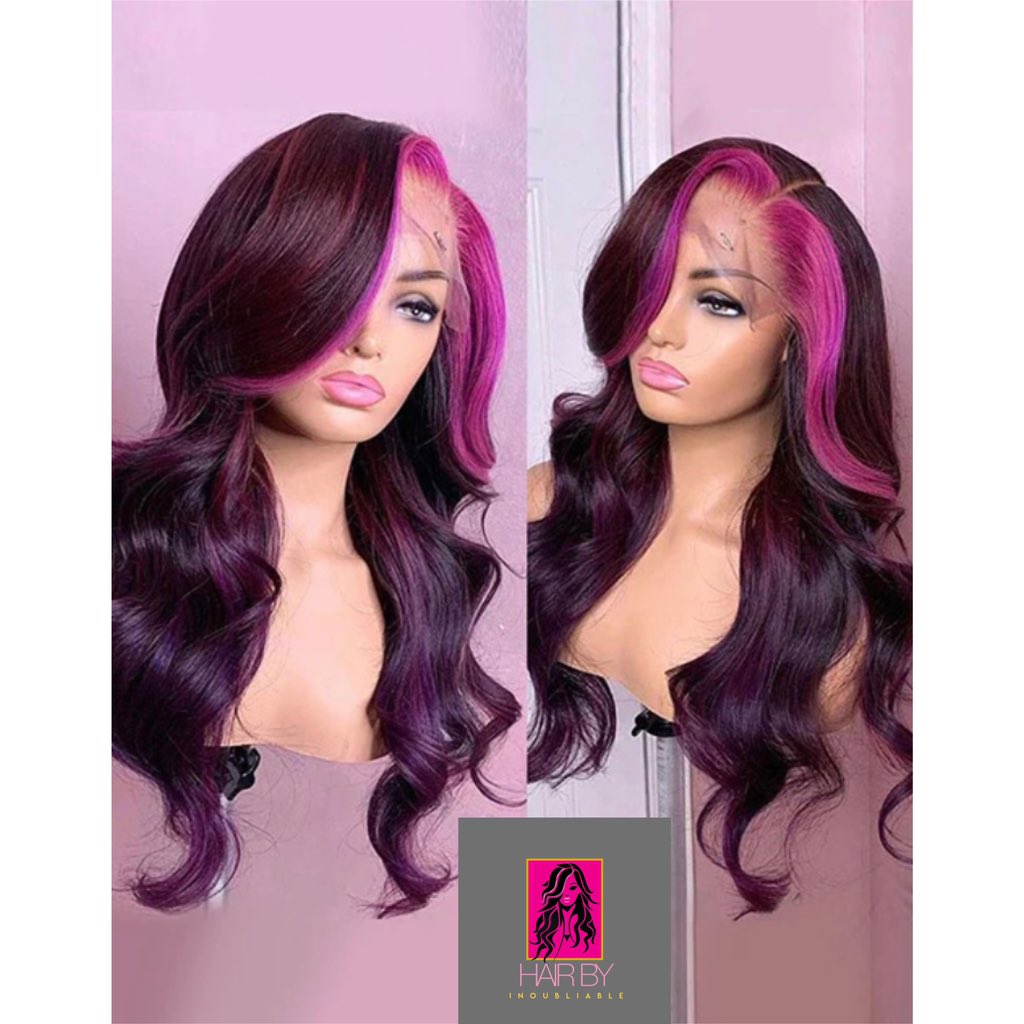 inoubliablehair's tweet image. NEW PRODUCT ALERT!!!!!!!! 

Grade: 12A 
Color: Purple &amp;amp; Pink
Type: 13x4 Lace Front 
Length: 22 inches 
Texture: Wavy 100% Brazilian 
Density: 180 pictured also available in 200

#slayingisntalifestyleitsahabit #hairbyinoubliable #customwigs
