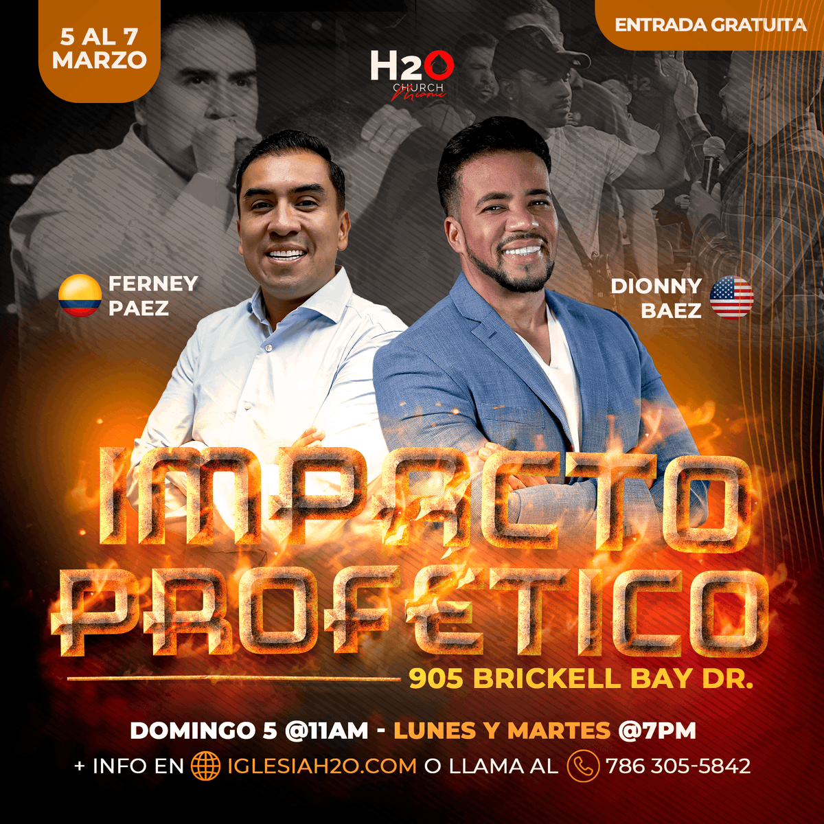dionnybaez's tweet photo. MAÑANA INICIAMOS 3 DÍAS DE IMPACTO PTOFÉTICO.

No te lo pierdas a partir de las 11 am en el 905 Brickell Bay, Dr.

¡Entrada completamente Gratis! Solo regístrate en https://t.co/sNchzC9pek https://t.co/bPZK5YYIwo