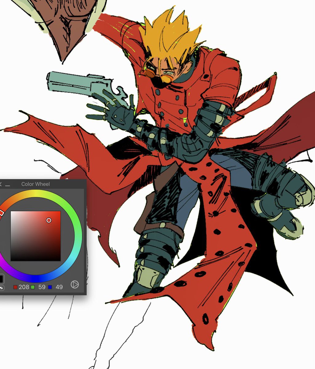 ヴァッシュ・ザ・スタンピード 「trigunning 」|Roxy 💥のイラスト