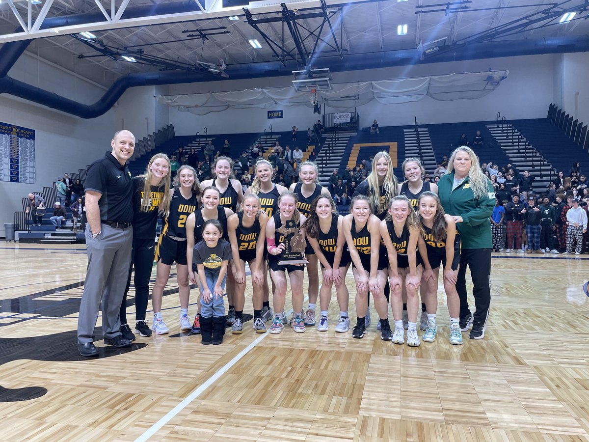 Congratulations to your H.H. Dow Chargers!!! 2023 Girls Basketball District Champions!!!#ChargerPride