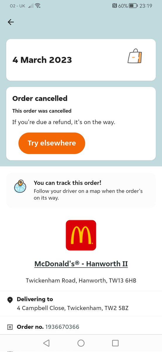 ajbruce84's tweet photo. @McDonalds @JustEatUK order placed over 20 minutes ago and this is what I get now?! You fucking serious?! Twats! https://t.co/FBdYSZmilv