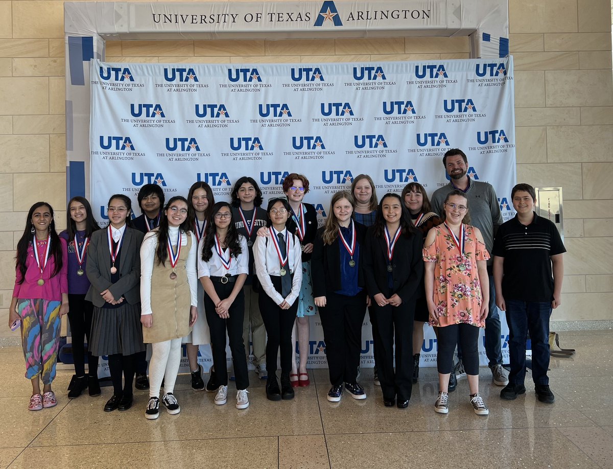 ChadAdvice's tweet photo. We’re going to state @NationalHistory!!! So proud of the hard work of these @iUniversityPrep @GCISD students!! #TeachingTexas https://t.co/9nJFwYOny4