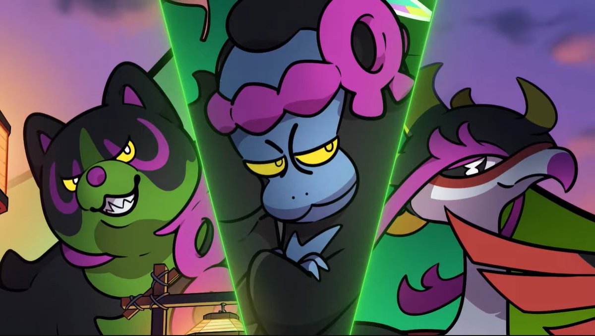Silverblade022's tweet photo. @TyranitarTube I think the masks in the trailer hint at the Legendary Trio having unique Terrastallize Forms. If you look at the masks, they resemble the Trio, but their eyes appear different and crystallized. Their colors also drastically change. Thoughts? https://t.co/JA0RiKSUhH